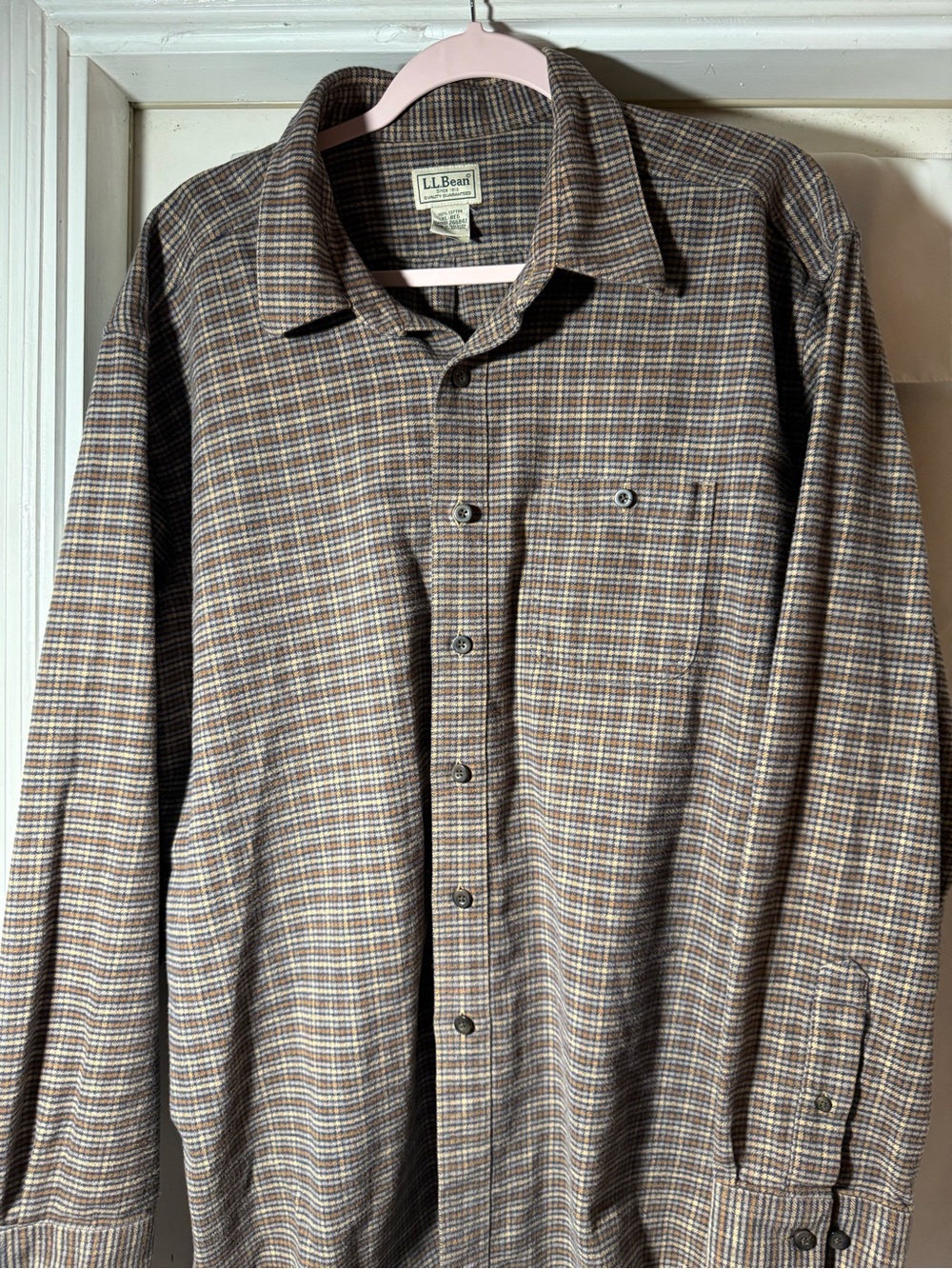 L.L. Bean Brown Flannel Shirt